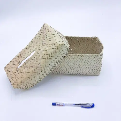 جا دستمال کاغذی حصیری جا دستمال کاغذی حصیری - Image 1