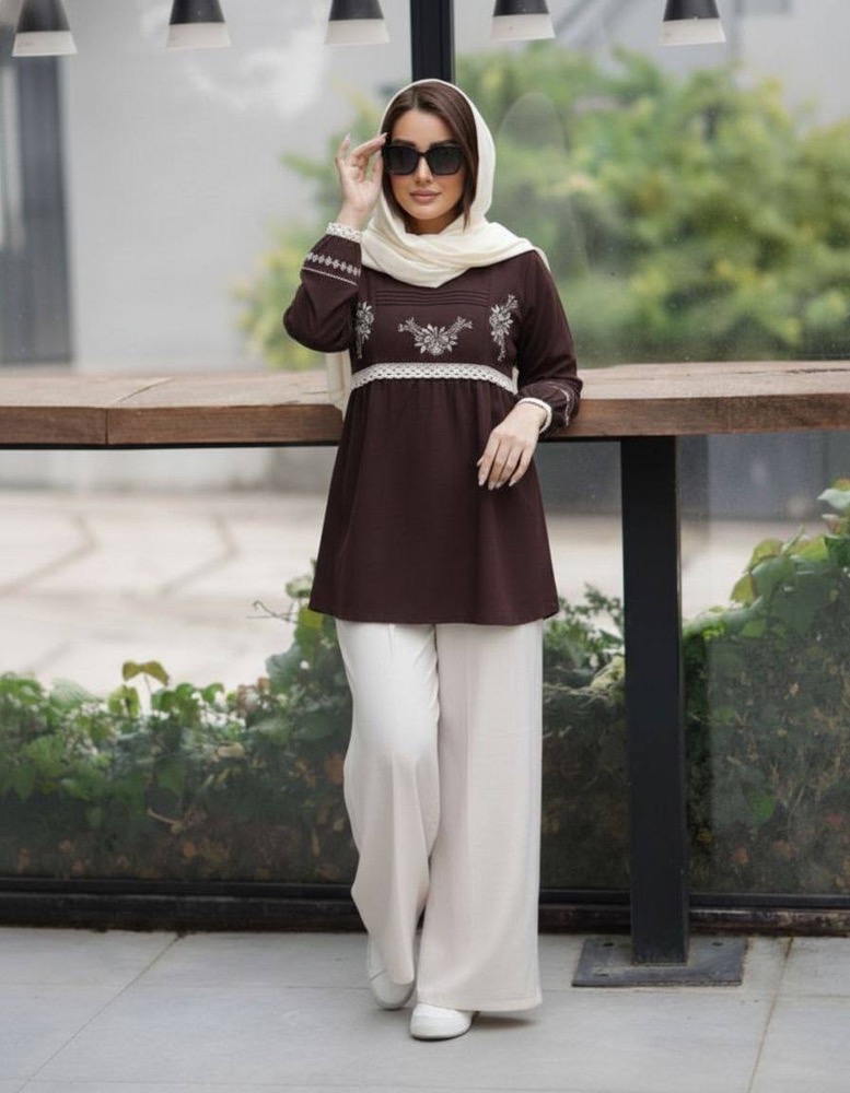 تونیک الیاف طبیعی پنبه قهوه ای تونیک الیاف طبیعی پنبه قهوه ای